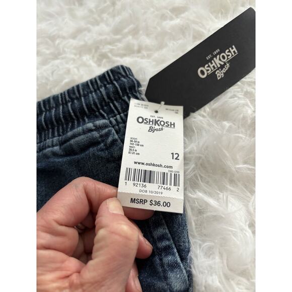 Osh Kosh B’Gosh “ Stretch” Kids Sz. 12 Soft Waist Jeans. New W/ Tags - Picture 5 of 12